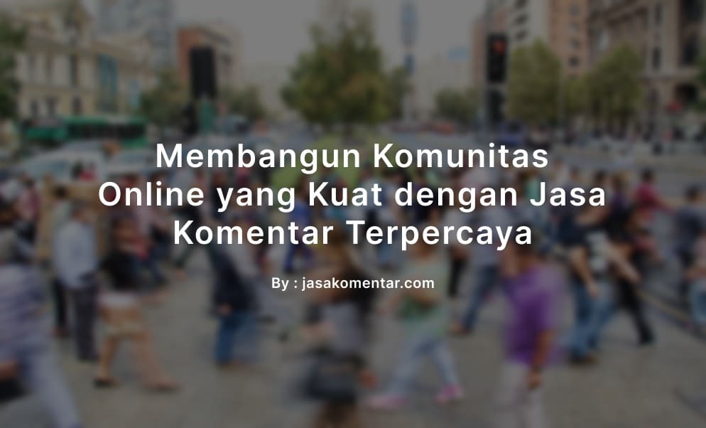 membangun komunitas