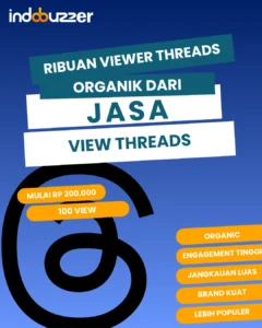ribuan viewer threads organik