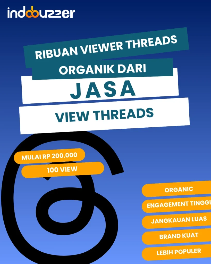 ribuan viewer threads organik